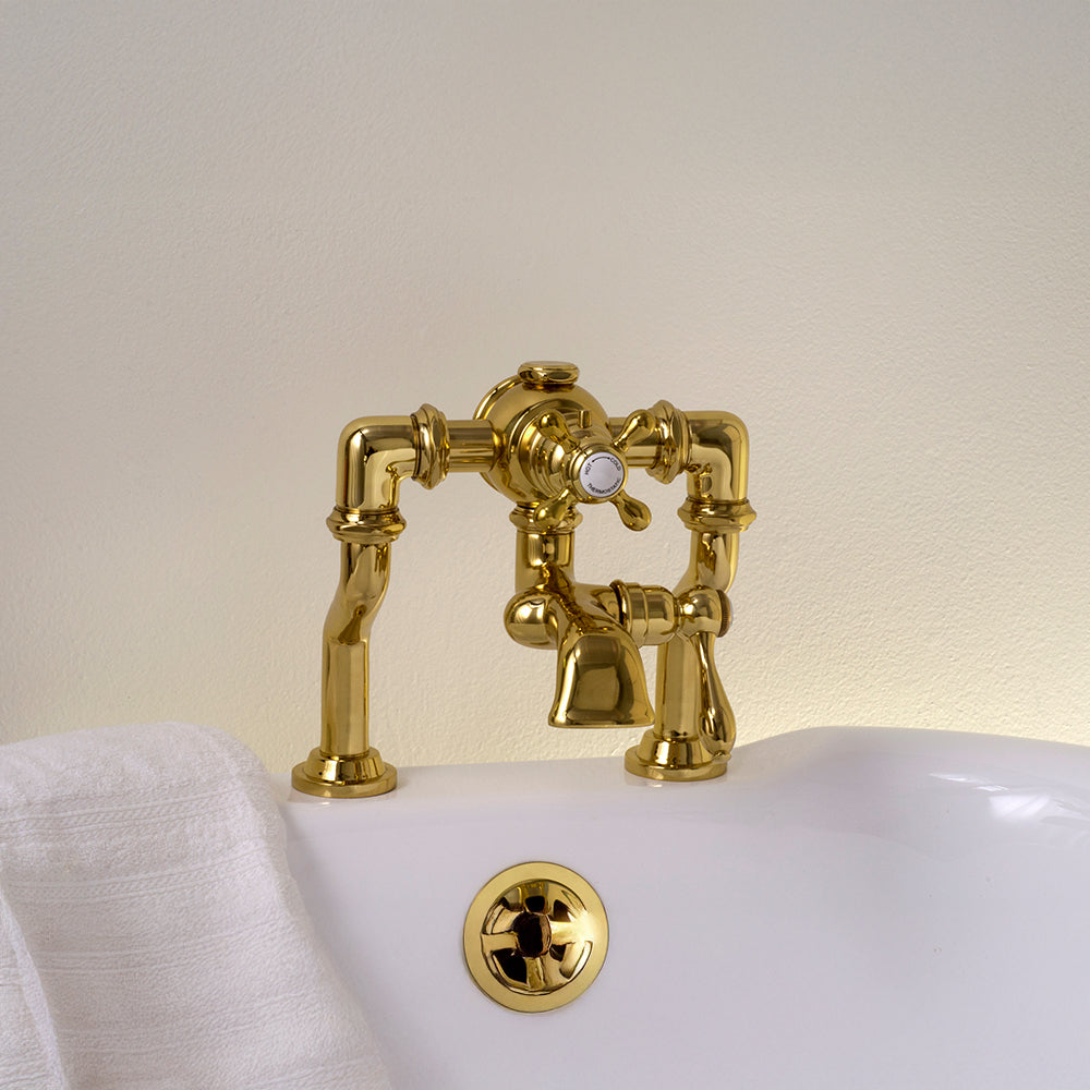 Thermostatic Deck Mount Tub Faucet with Adjustable centers