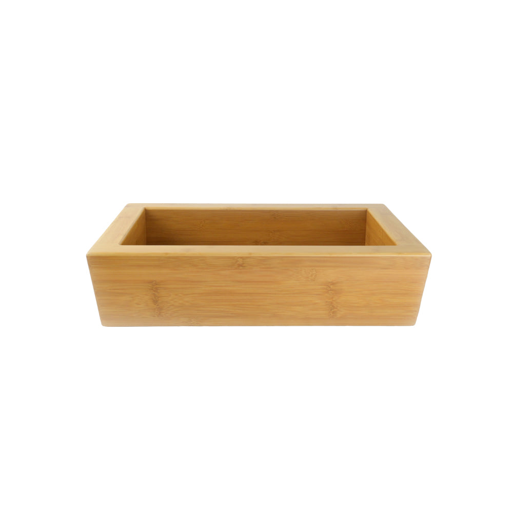 Strom Living Solid Bamboo Rectangular Sink in Natural Color