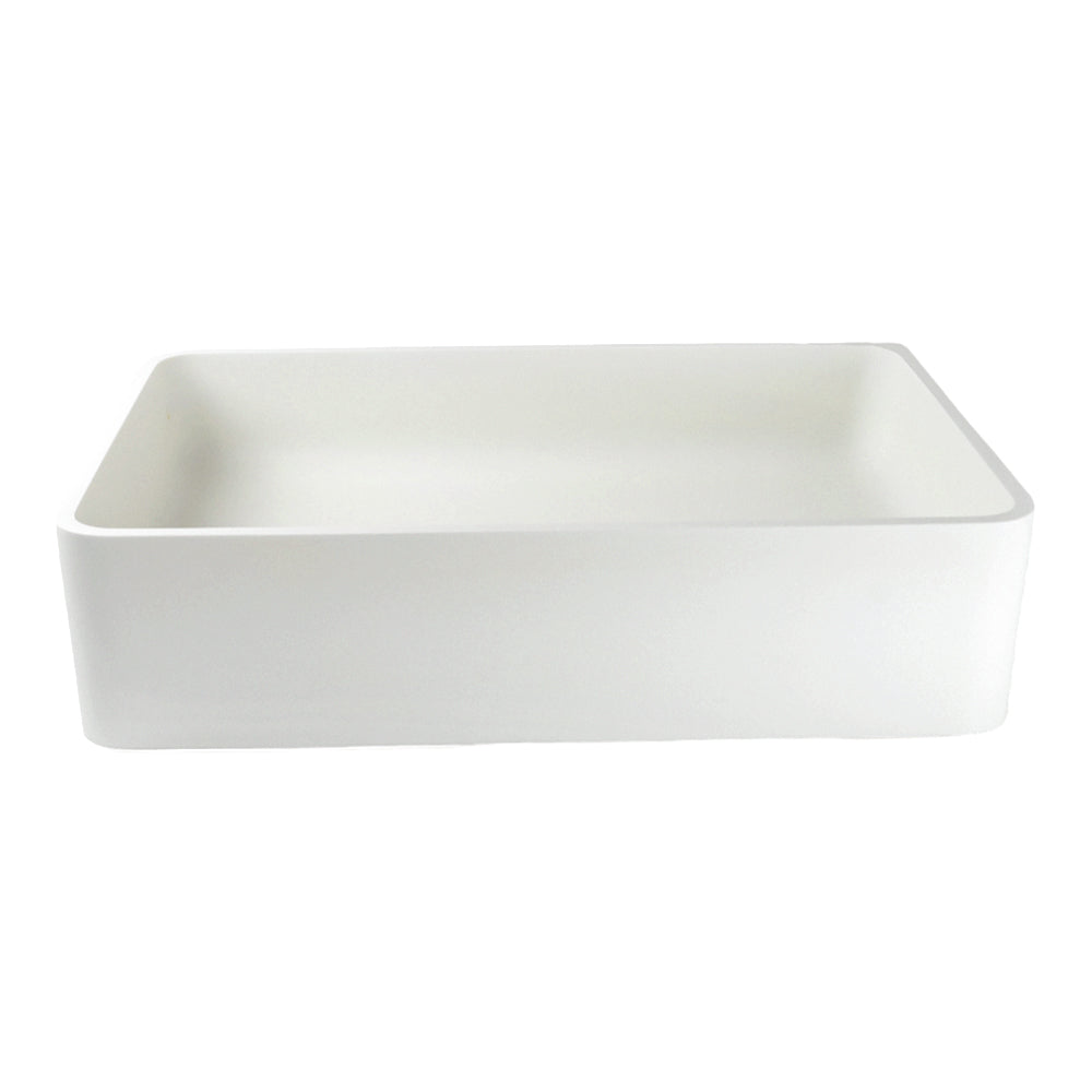 P1170 Matte White Rectangular Solid Surface Acrylic Sink