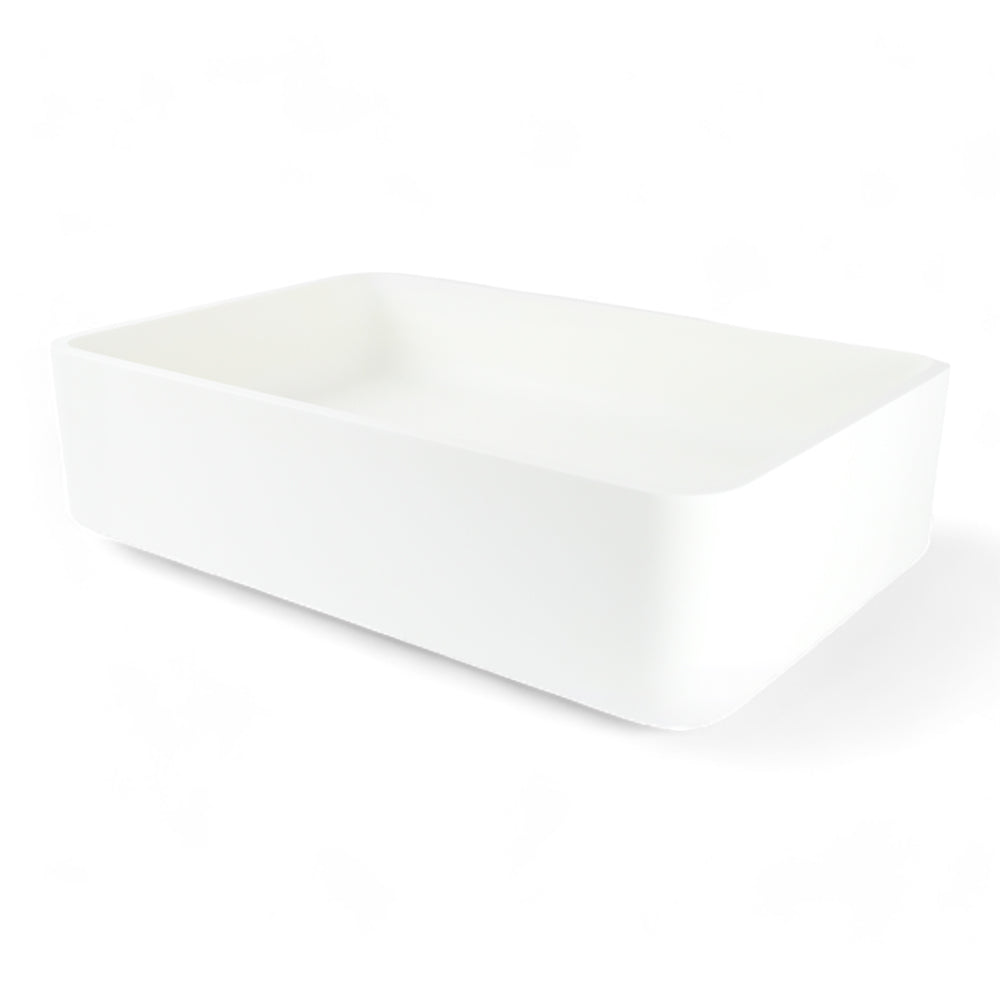 P1170 Matte White Rectangular Solid Surface Acrylic Sink