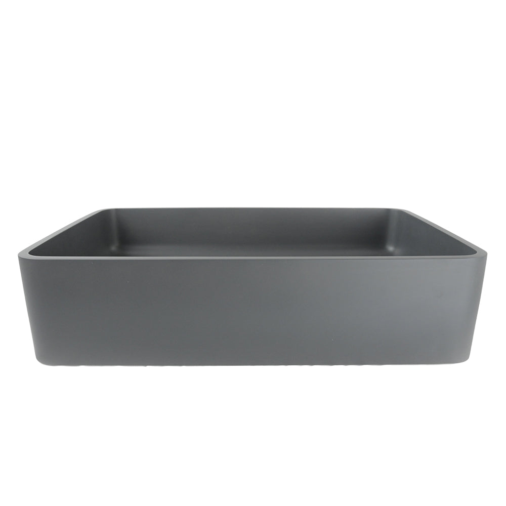 P1171 Matte Gray Rectangular Solid Surface Acrylic Sink