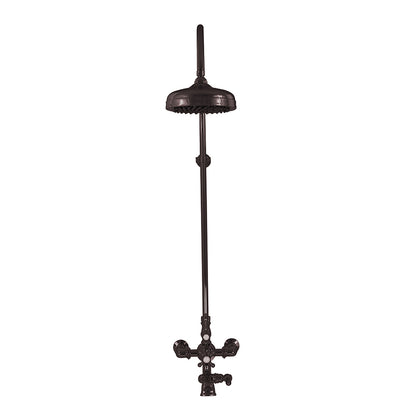Exposed Thermostatic Shower System Wall Mounted with 1.75 GPM Lever/Cross Handles