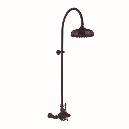 P1087 Exposed Thermostatic Shower System Wall Mounted with 1.75 GPM Lever/Cross Handles