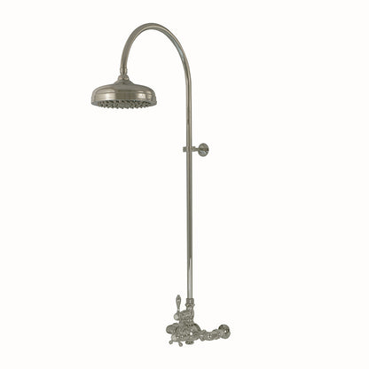 P1087 Exposed Thermostatic Shower System Wall Mounted with 1.75 GPM Lever/Cross Handles