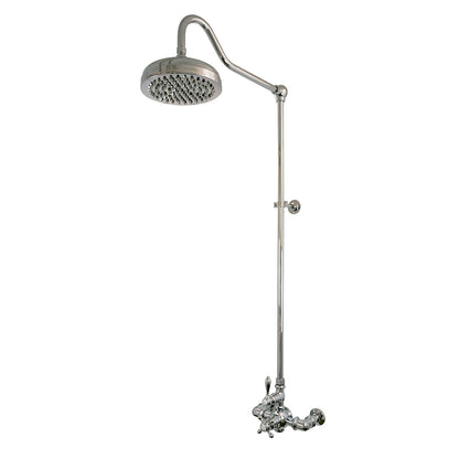 Exposed Thermostatic Shower System Wall Mounted with 1.75 GPM and Lever/Cross Handles