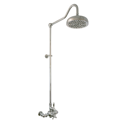 Exposed Thermostatic Shower System Wall Mounted with 1.75 GPM and Lever/Cross Handles