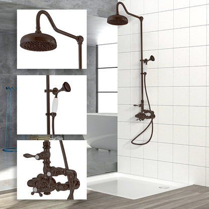 Exposed Thermostatic Shower System Wall Mounted with 1.75 GPM Handshower and Lever Handles