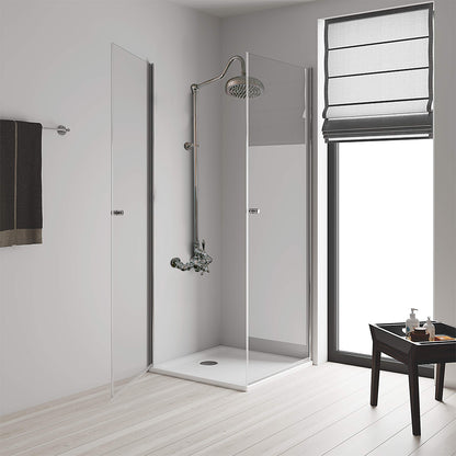 Exposed Thermostatic Shower System Wall Mounted with 1.75 GPM and Lever/Cross Handles