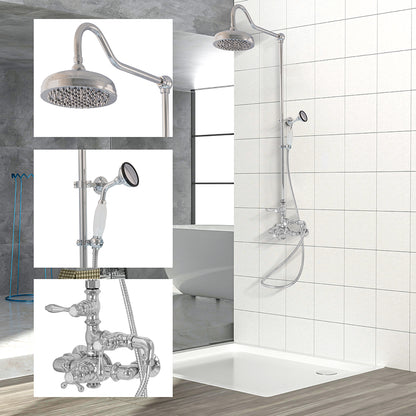 Exposed Thermostatic Shower System Wall Mounted with 1.75 GPM Handshower and Lever Handles