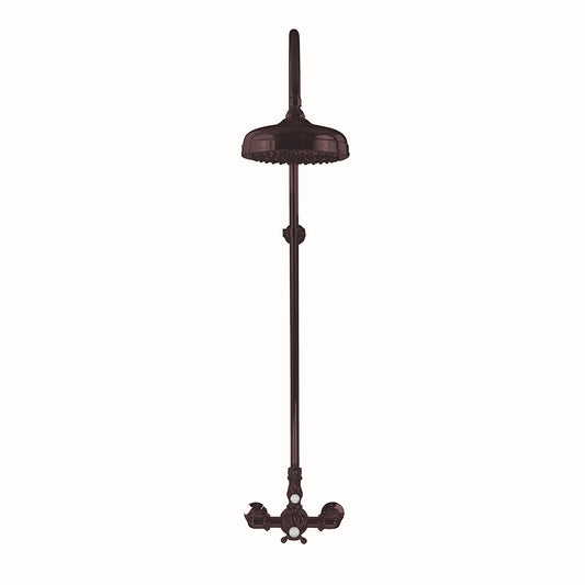 P1087 Exposed Thermostatic Shower System Wall Mounted with 1.75 GPM Lever/Cross Handles