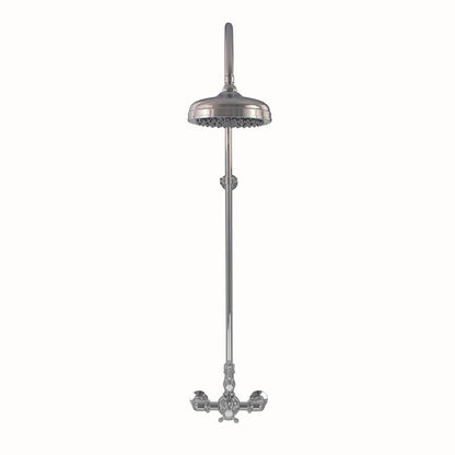 P1087 Exposed Thermostatic Shower System Wall Mounted with 1.75 GPM Lever/Cross Handles