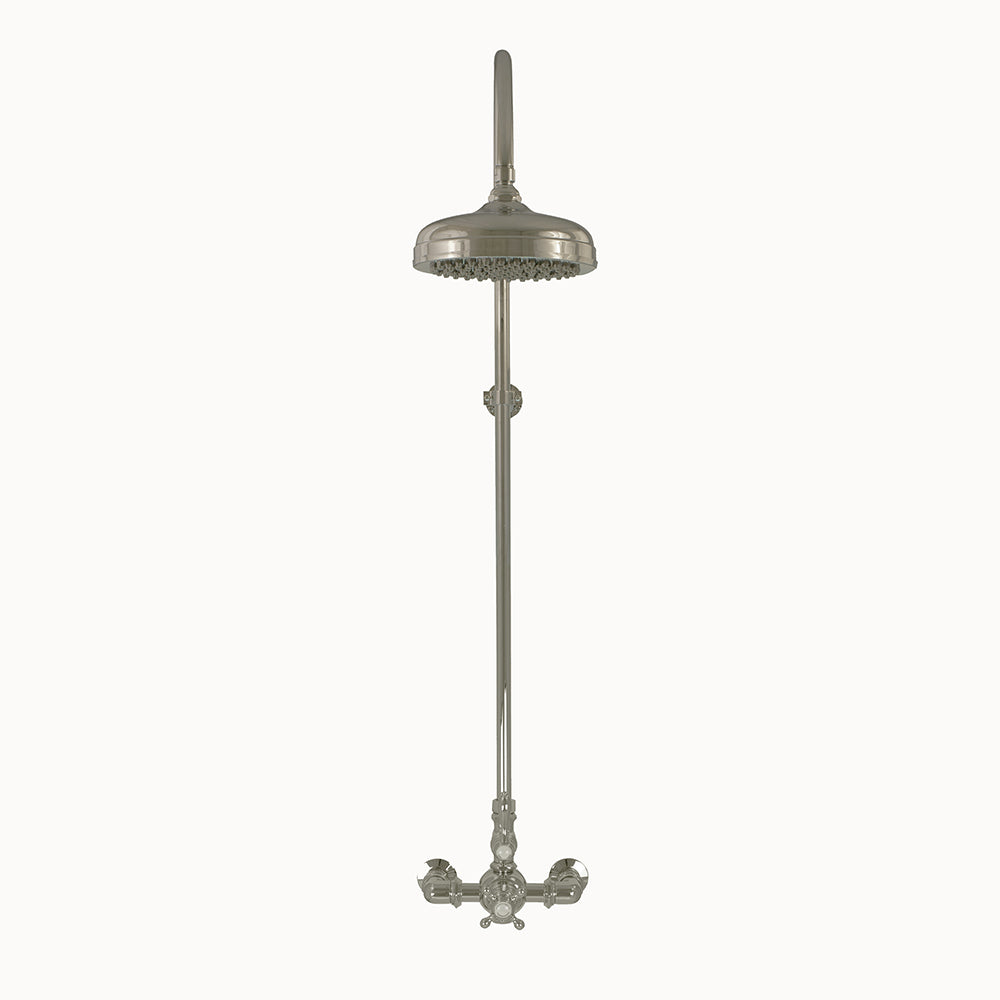 P1087 Exposed Thermostatic Shower System Wall Mounted with 1.75 GPM Lever/Cross Handles