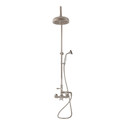 Exposed Thermostatic Shower System Wall Mounted with 1.75 GPM Handshower and Lever Handles