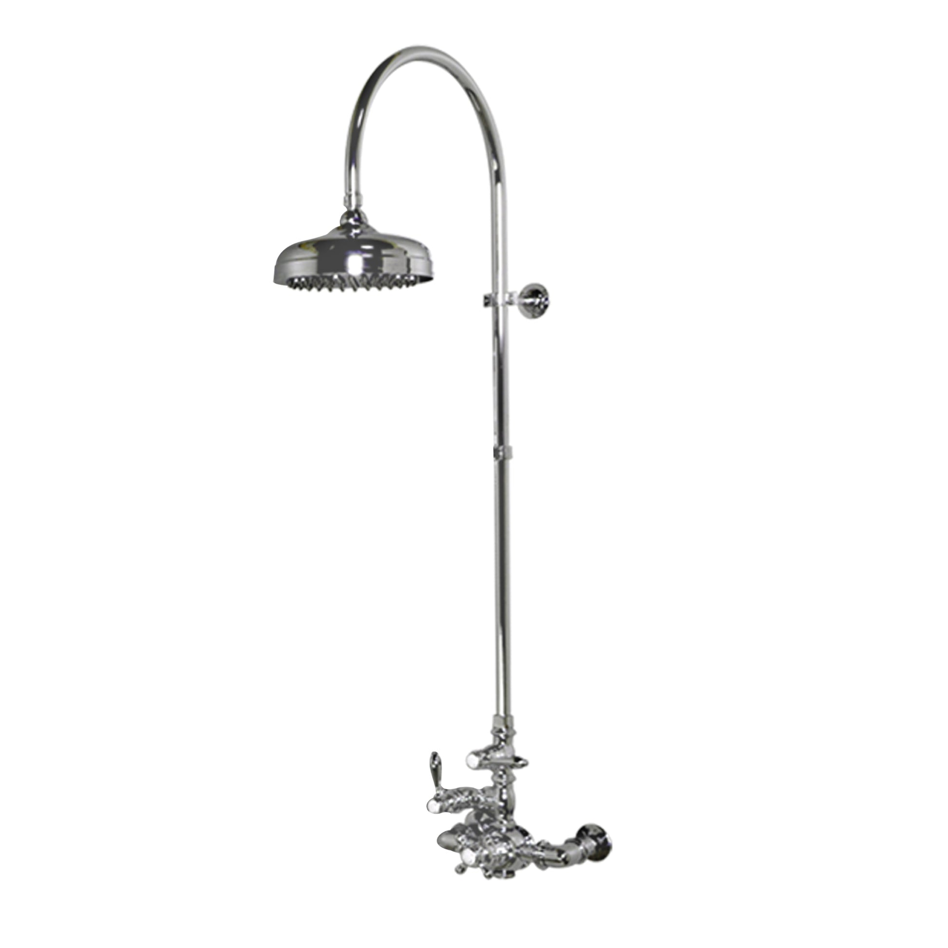 Exposed Thermostatic Shower System P1087 | Strom Living Matte Nickel - Showers