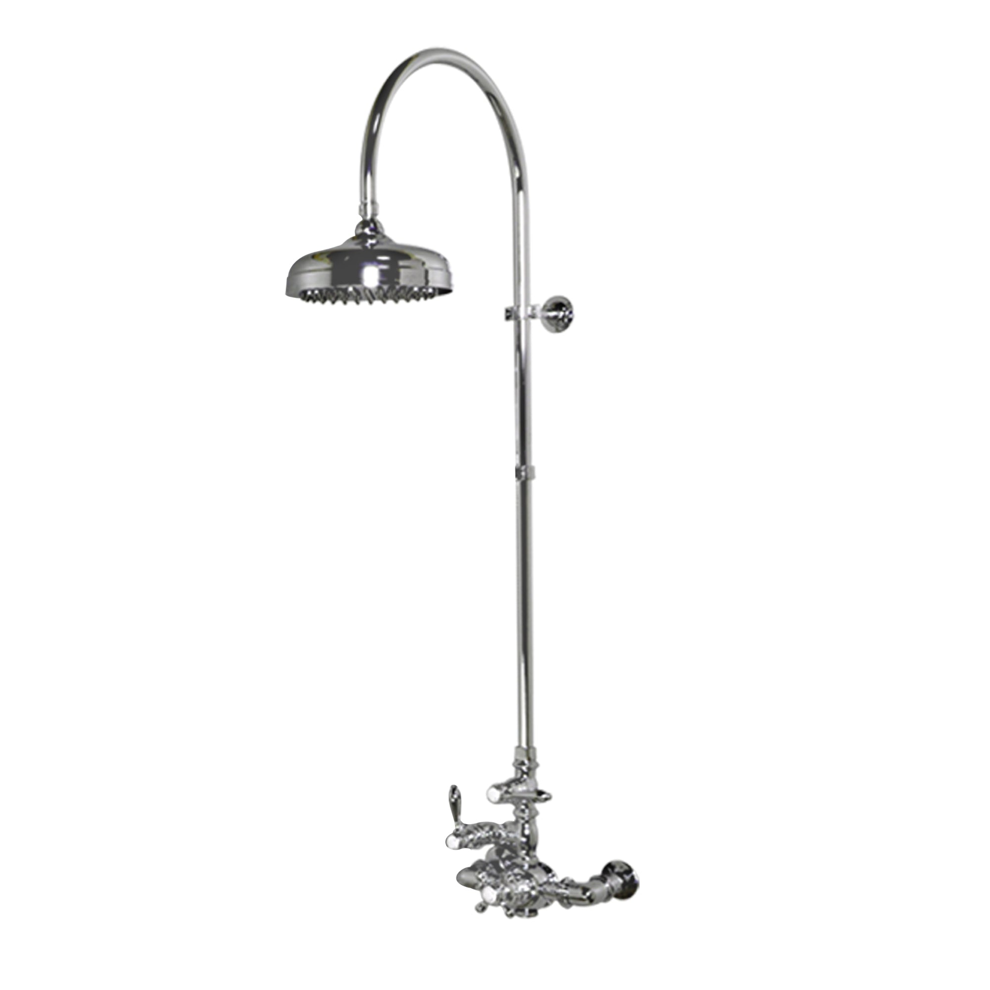 Exposed Thermostatic Shower System P1087 | Strom Living Matte Nickel - Showers