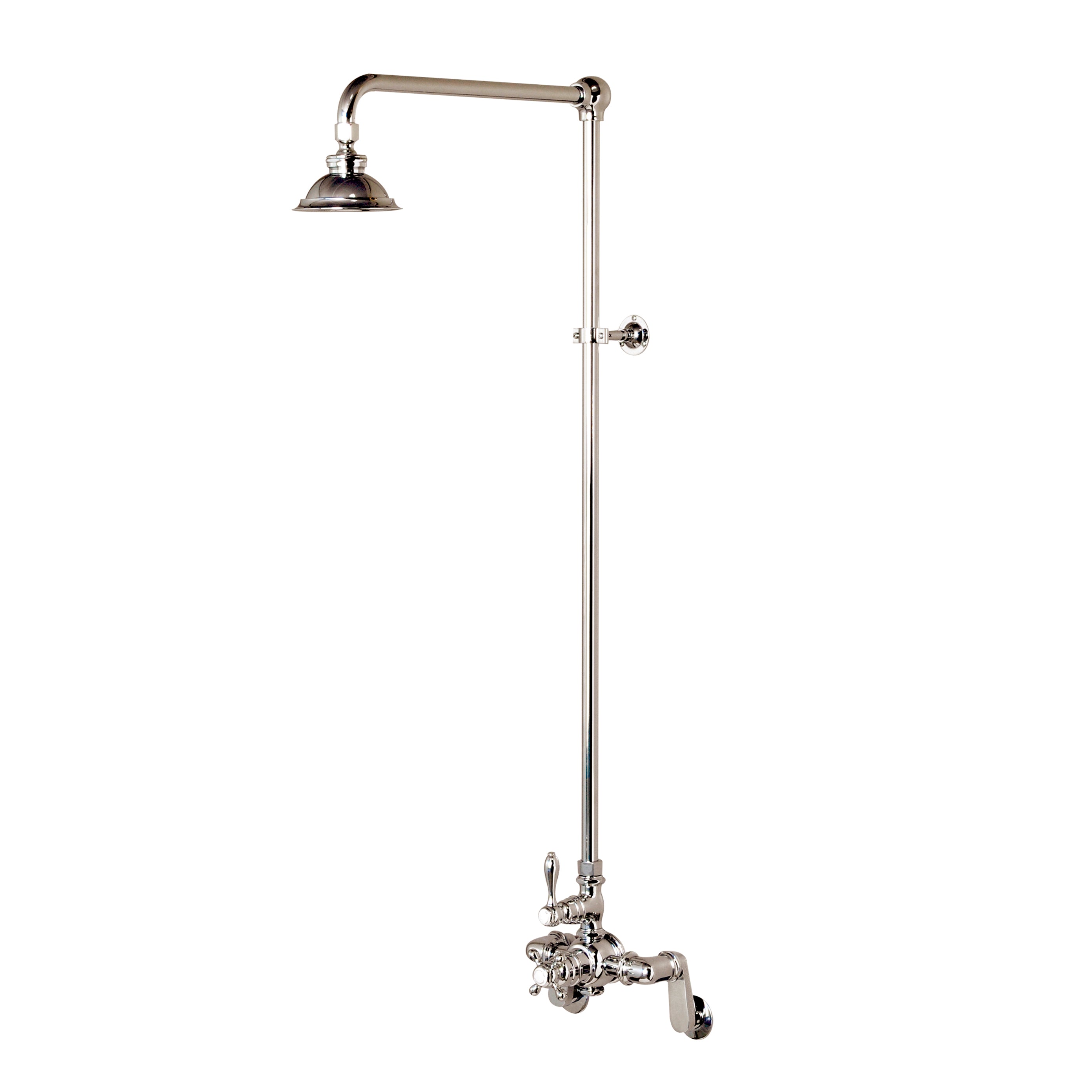 Exposed Thermostatic Shower System P1130 | Strom Living Matte Nickel - Showers