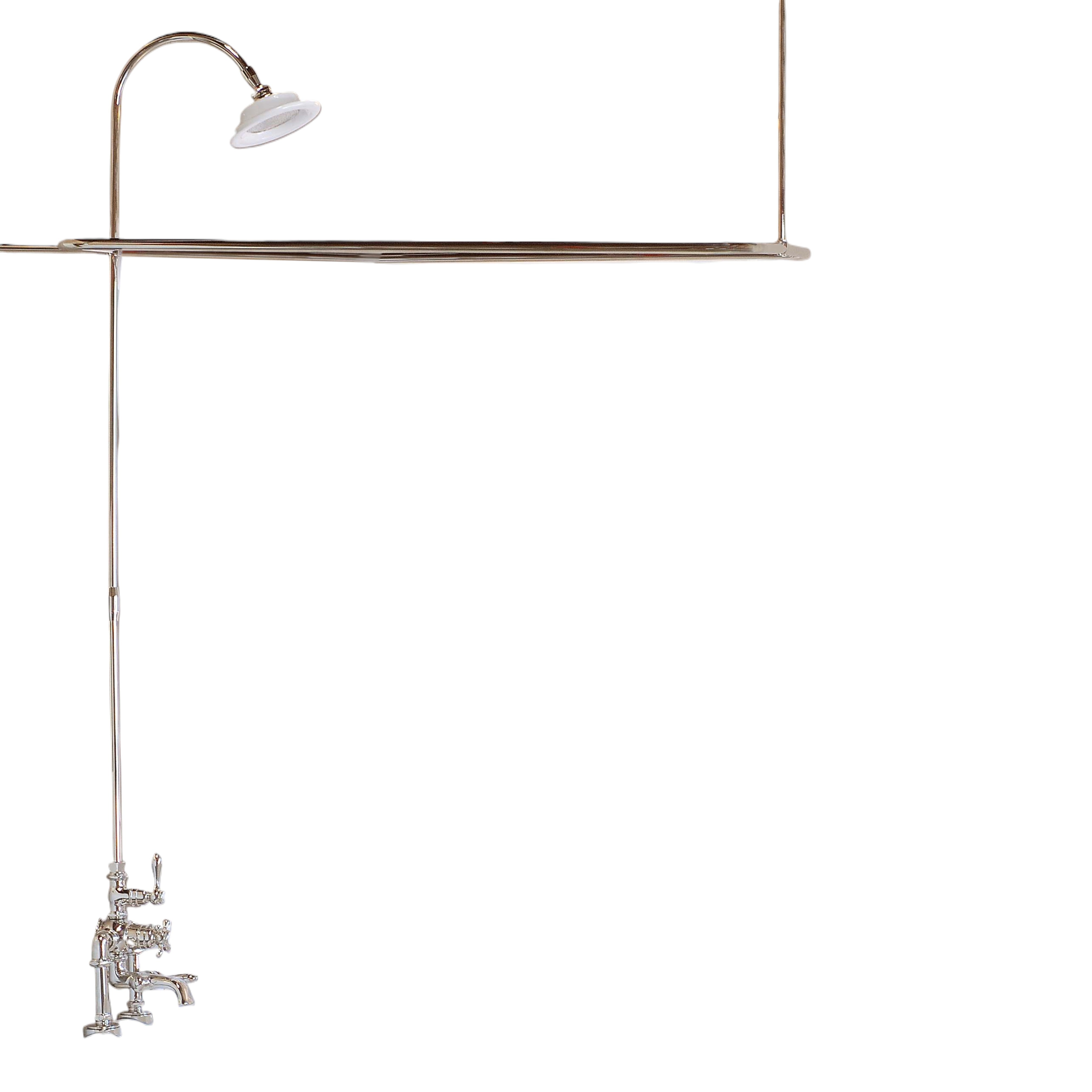 Thermostatic Enclosure Tub Shower Set with 65" Riser and Shower Head P0918 | Strom Living