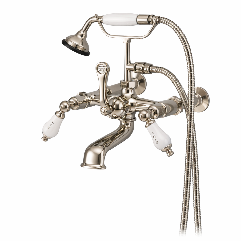 British Telephone Lavatory Faucet with Lever Handles and 7" Centers P0790 | Strom Living