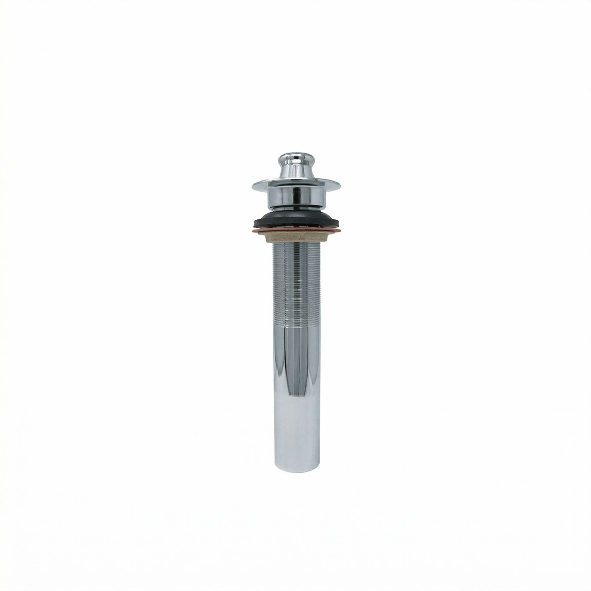 Lavatory Drain Assembly with Easy Lift Stopper and Overflow Holes P0001 | Strom Living Chrome - Sink Components