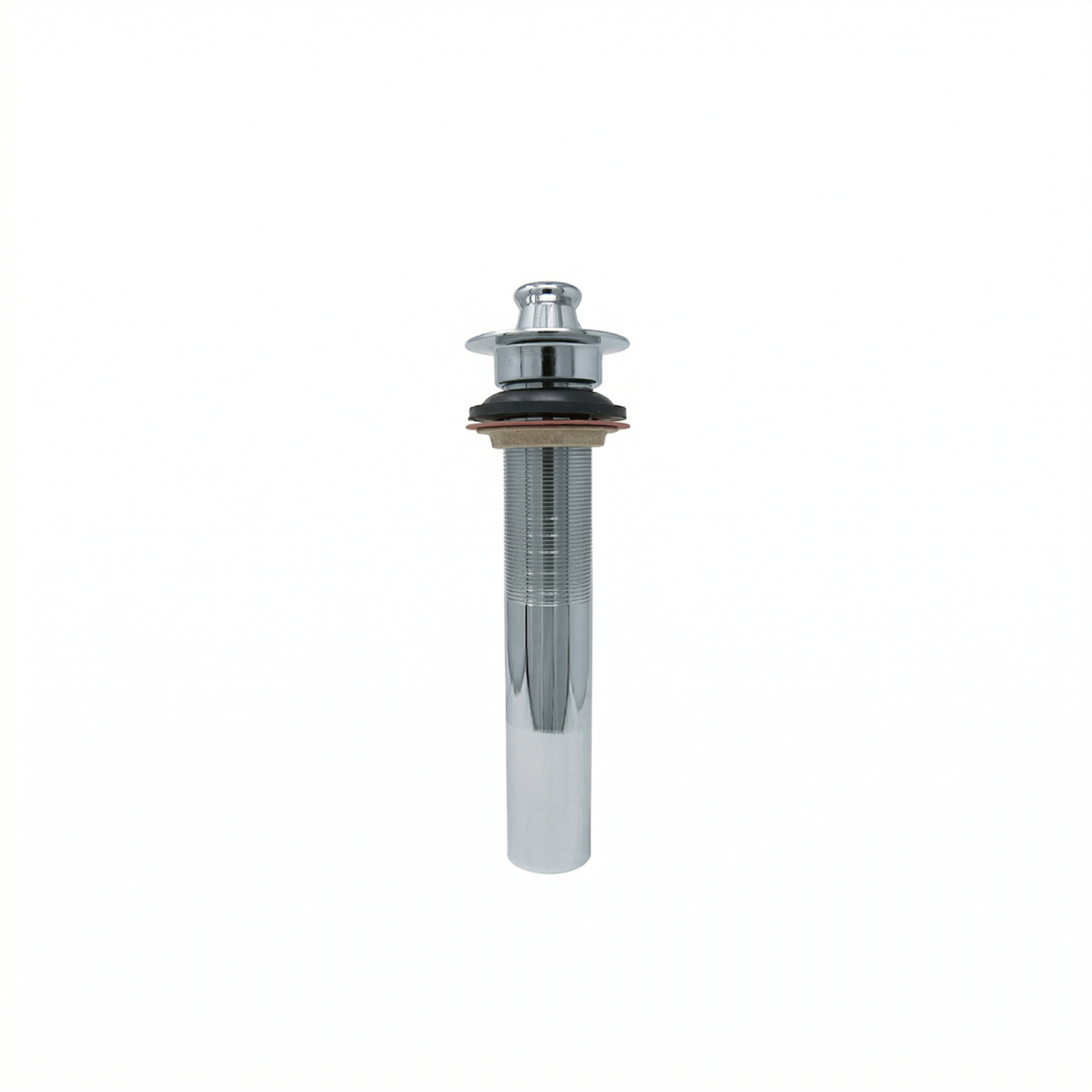 Lavatory Drain Assembly with Easy Lift Stopper and Overflow Holes P0001 | Strom Living Chrome - Sink Components