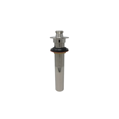 Strom Living Lavatory Drain Assembly with Easy Lift Stopper and Overflow Holes