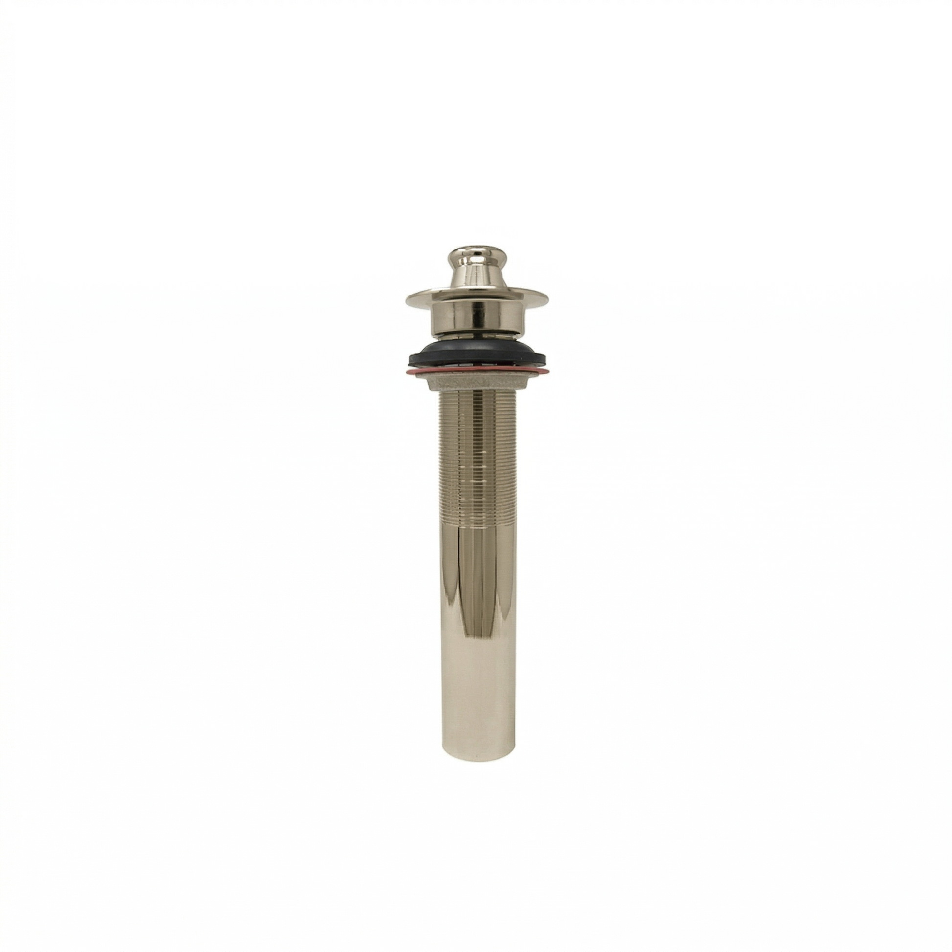 Lavatory Drain Assembly with Easy Lift Stopper and Overflow Holes P0001 | Strom Living Polished Nickel - Sink Components