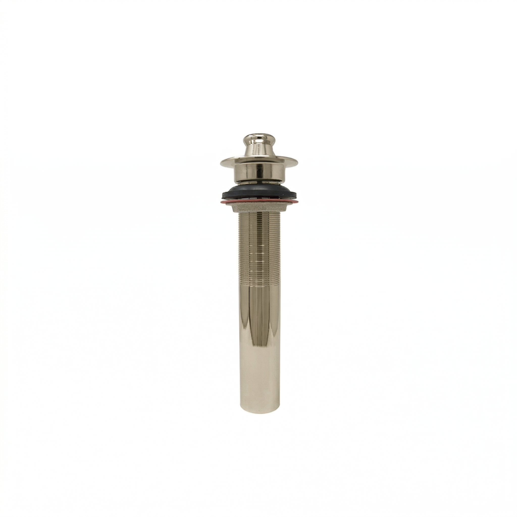 Lavatory Drain Assembly with Easy Lift Stopper and Overflow Holes P0001 | Strom Living Polished Nickel - Sink Components