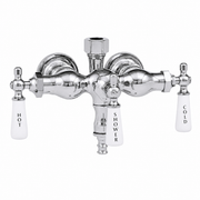Tub Mount Diverter Faucet for Shower Riser P0006 | Strom Living Chrome - Tub Fillers