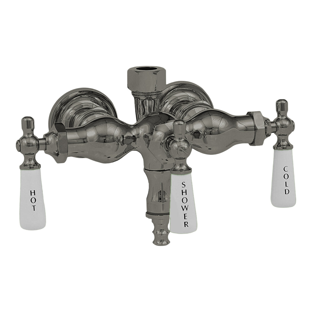 Tub Mount Diverter Faucet for Shower Riser P0006 | Strom Living Matte Nickel - Tub Fillers