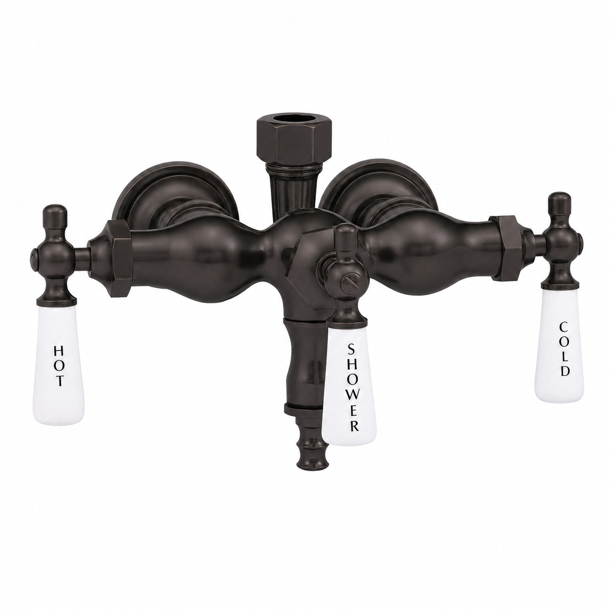 Tub Mount Diverter Faucet for Shower Riser P0006 | Strom Living Oil Rubbed Bronze - Tub Fillers