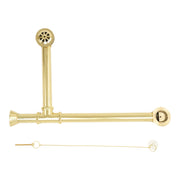 P0007 Chain & Stopper, Lift & Turn, or Toe Touch Waste & Overflow Tub Drain Chain & Stopper Supercoat Brass - Bathtub Components