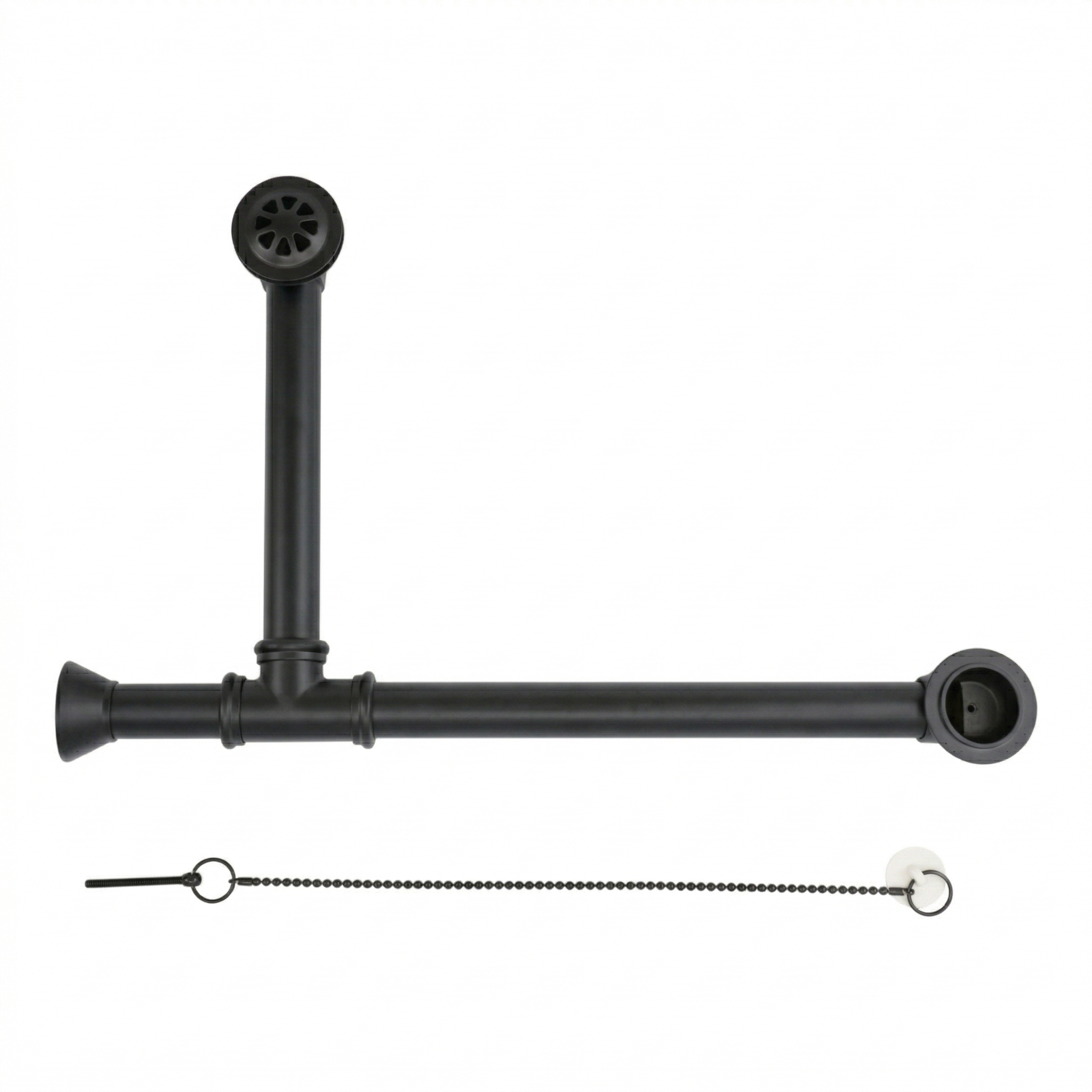 P0007 Chain & Stopper, Lift & Turn, or Toe Touch Waste & Overflow Tub Drain Oil Rubbed Bronze Chain & Stopper - Bathtub Components