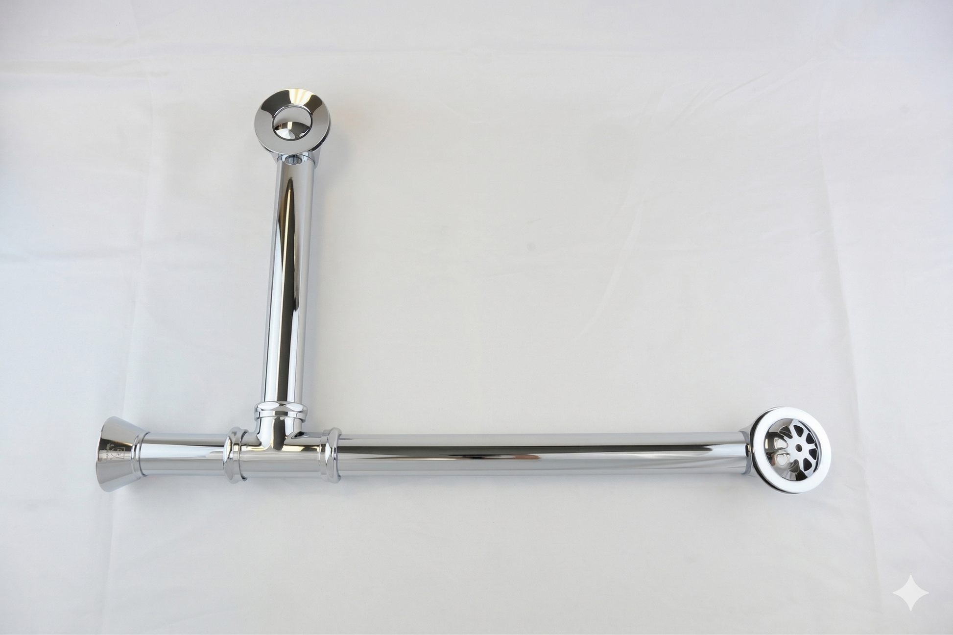 P0007 Chain & Stopper, Lift & Turn, or Toe Touch Waste & Overflow Tub Drain Chrome Toe Touch - Bathtub Components