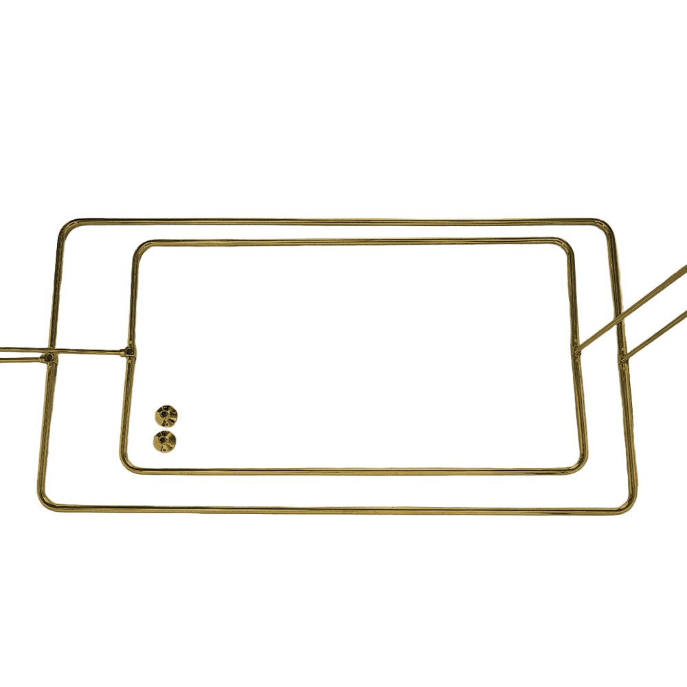Rectangular Shower Ring Enclosure, 12" Brace P0008|Strom Living Supercoat Bass 4" OD) Enclosure - Shower Components