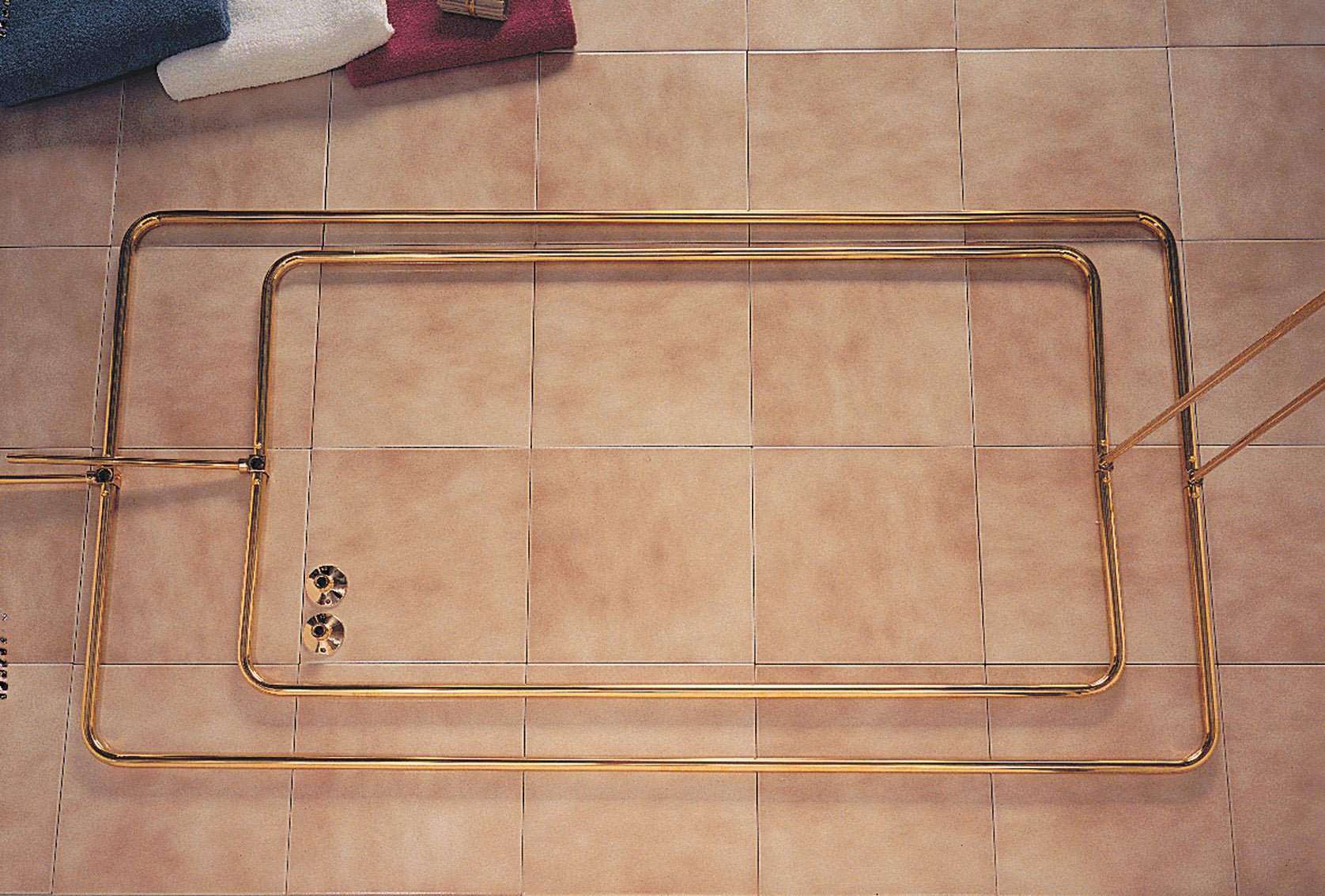 Rectangular Shower Ring Enclosure and 12" Wall Brace P0008 | Strom Living - Shower Components