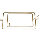 Rectangular Shower Ring Enclosure, 12" Brace P0008|Strom Living Satin Brass 4" OD) Enclosure - Shower Components