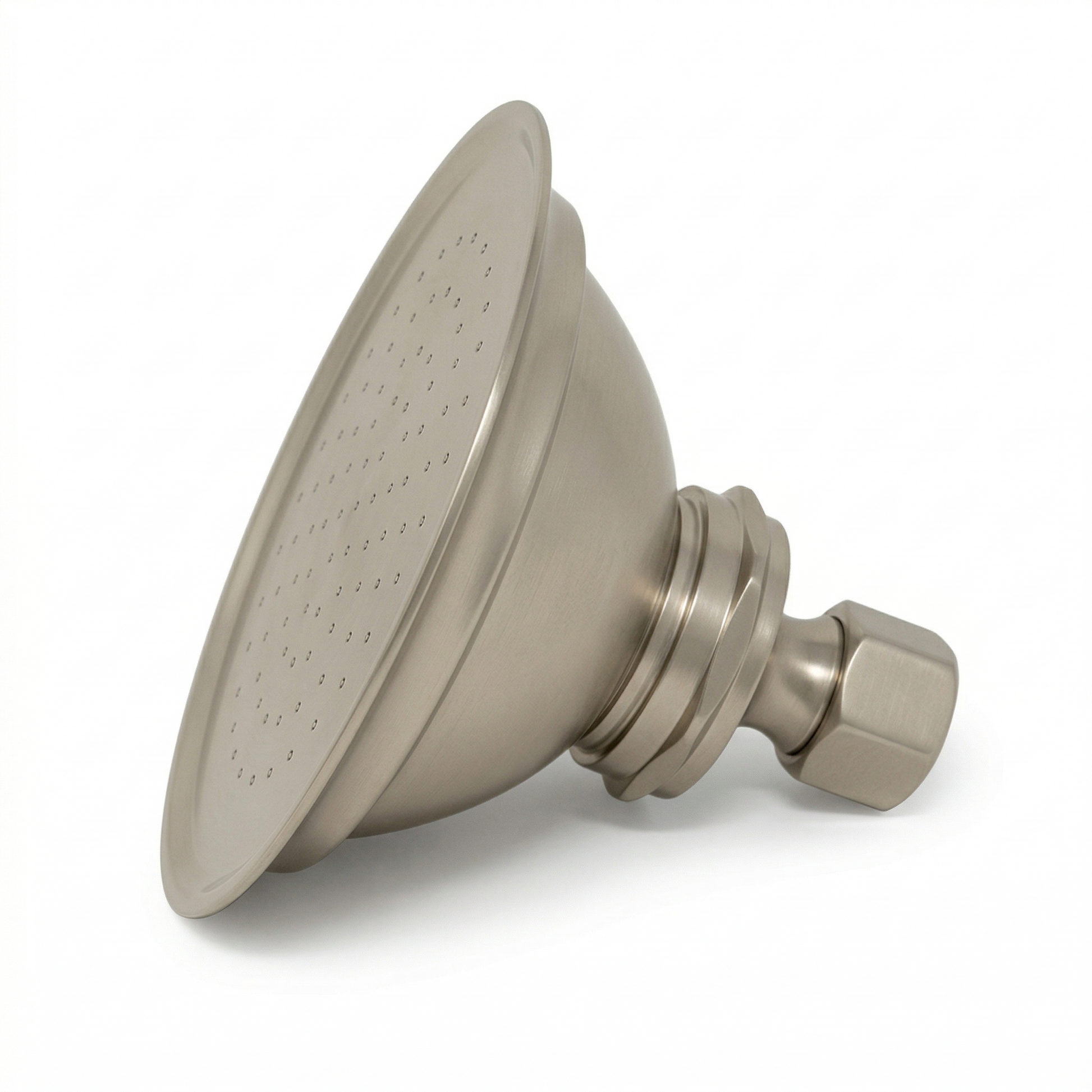 Strom Living Shower Head 4" Diameter with 1.75 GPM and Solid Brass Matte Nickel - Shower Components