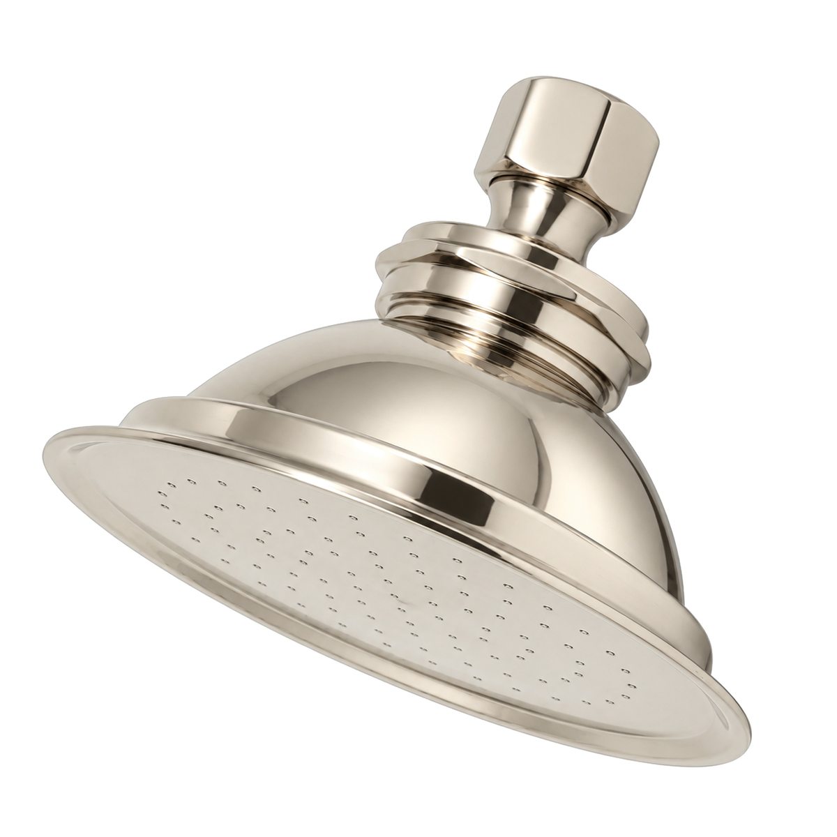 Strom Living Shower Head 4" Diameter with 1.75 GPM and Solid Brass in Polished Nickel