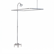 Clawfoot Tub Enclosure Shower System P0034 | Strom Living Chrome 4" OD) Enclosure - Showers