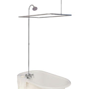 Tub Mount Exposed Enclosure Shower Set with 1.75 GPM & 45" x 25" Enclosure Ring Shower Riser Shower Head P0034 | Strom Living