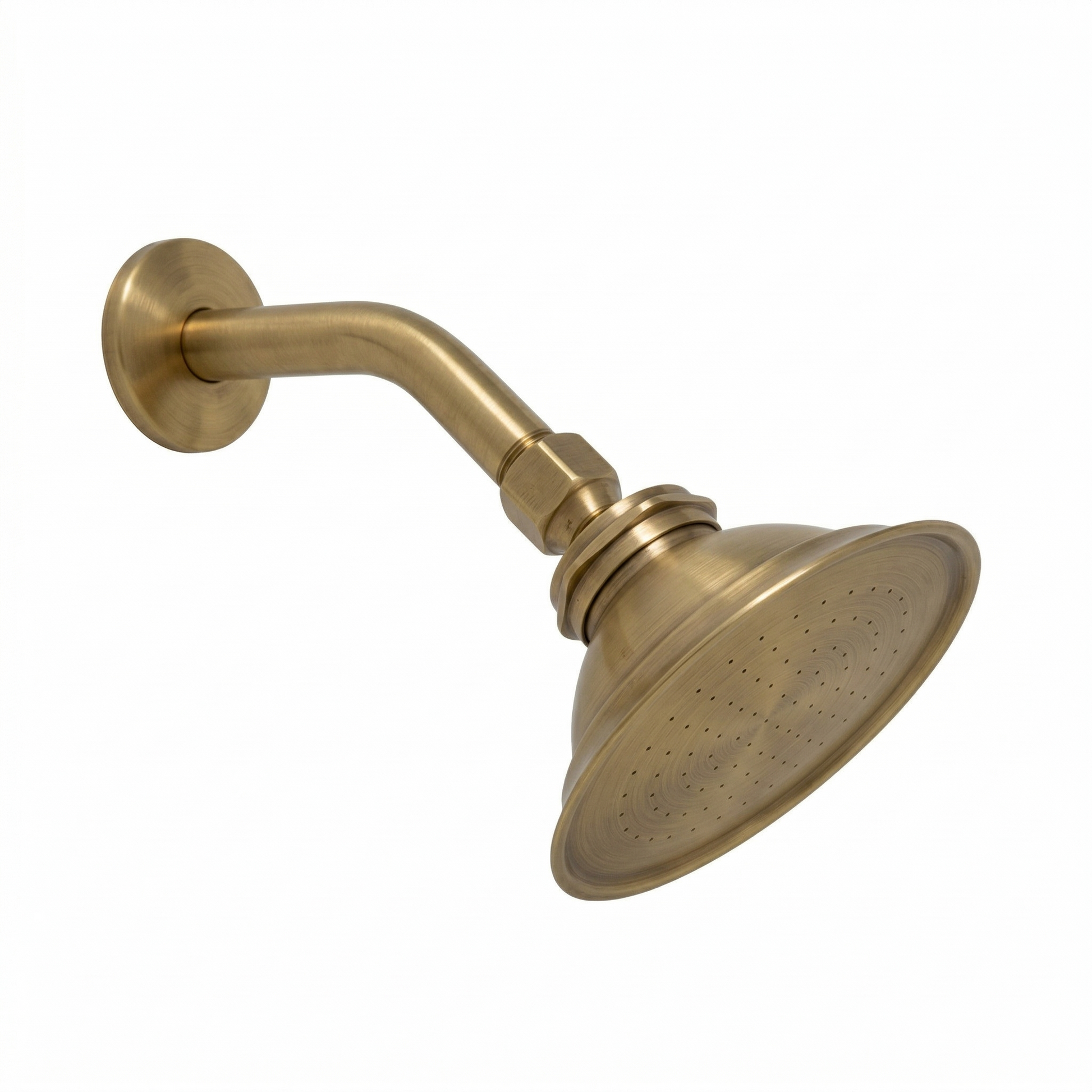 Strom Living Shower Head with 1.75 GPM Satin Brass - Shower Components