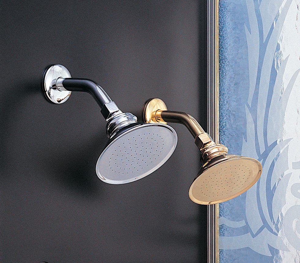 Strom Living Shower Head 4" Diameter with 1.75 GPM and Solid Brass - Shower Components
