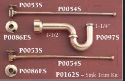 Angle Stop Valve with 1/2" Slip Joint x 1/2" IPS P0053 | Strom Living