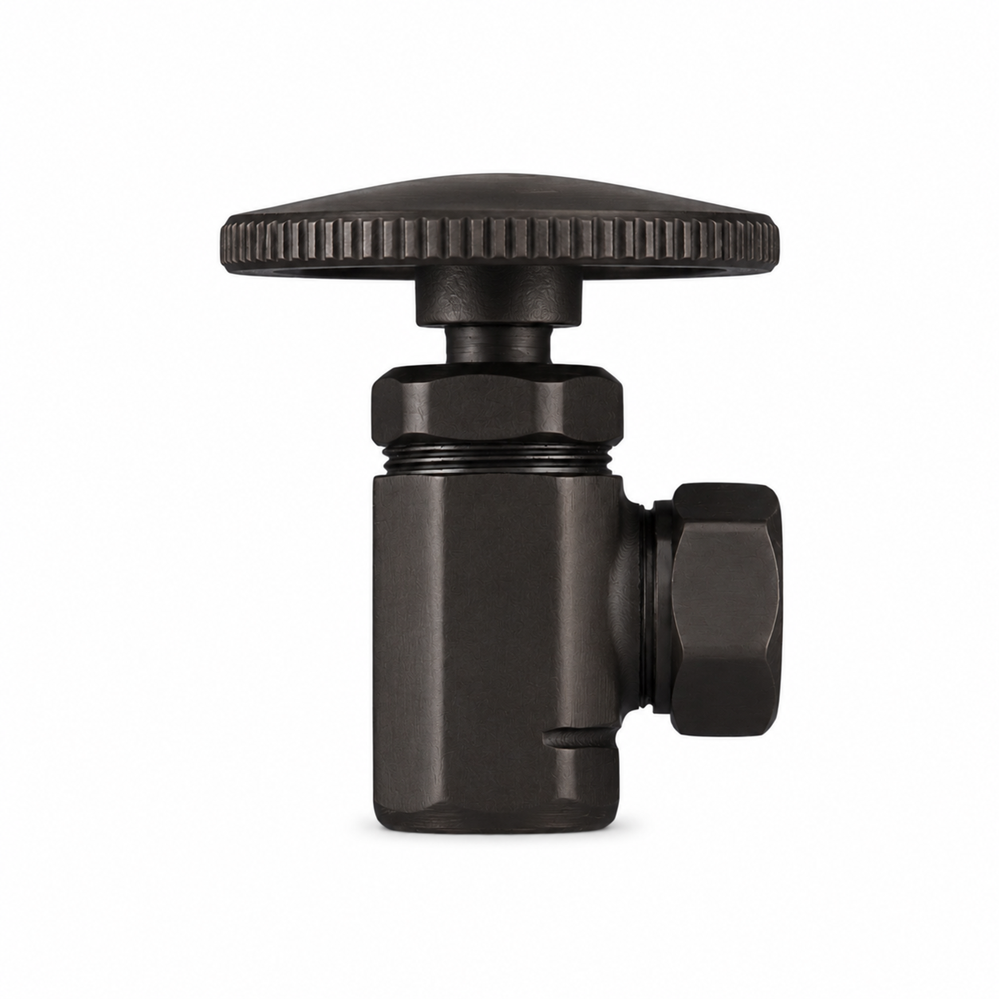 Angle Stop Valve with 1/2" Slip Joint x 1/2" IPS P0053 | Strom Living Satin Black - Plumbing Parts