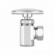 Angle Stop Valve with 1/2" Slip Joint x 1/2" IPS P0053 | Strom Living Chrome - Plumbing Parts