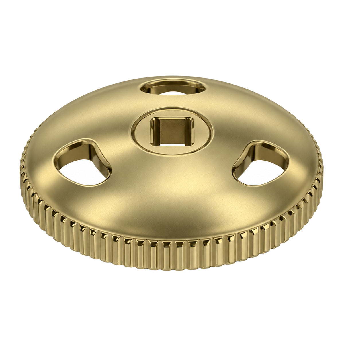 Round Handle for P0053 Stop P0053H in Raw Brass
