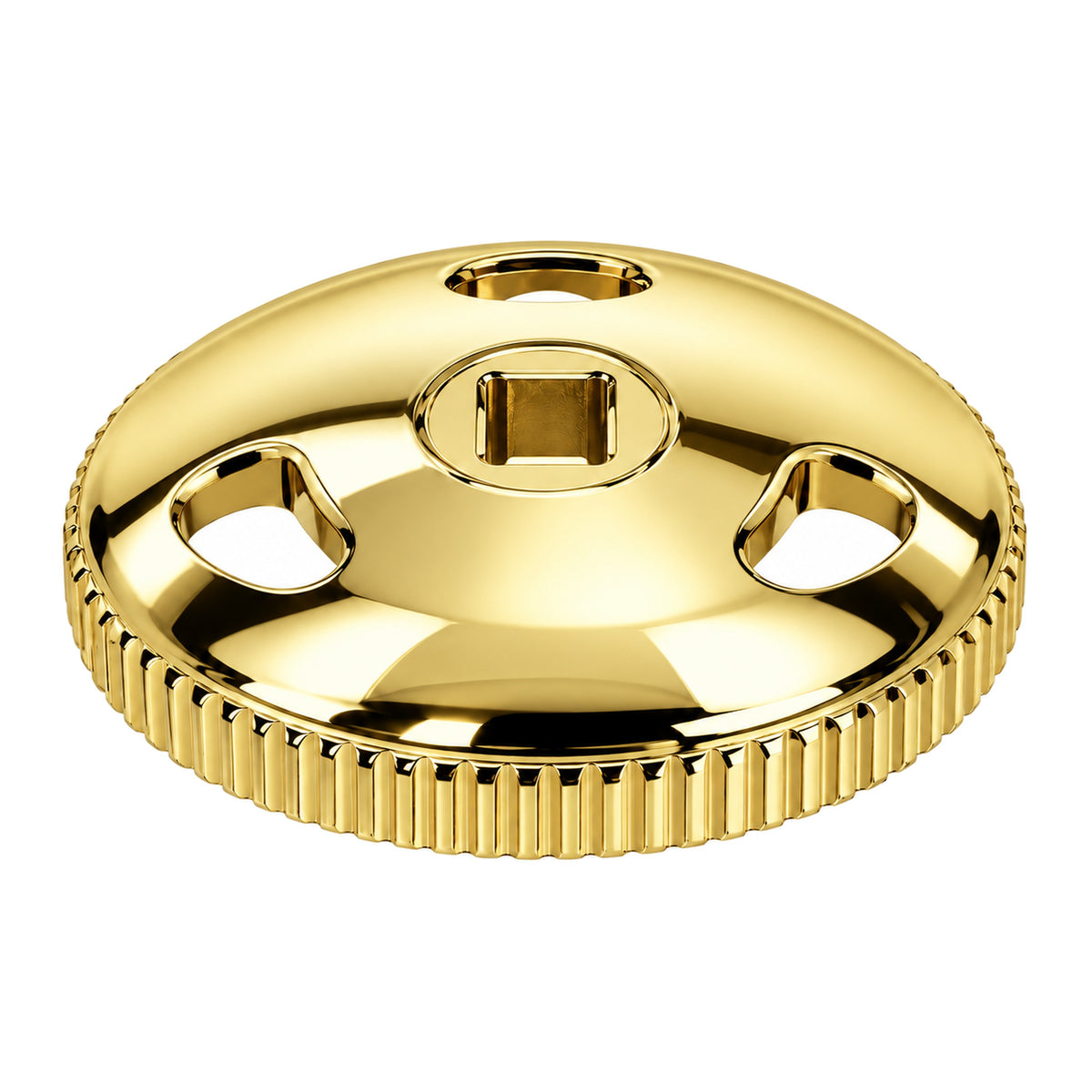 Round Handle for P0053 Stop P0053H in Supercoat Brass / Polished Brass
