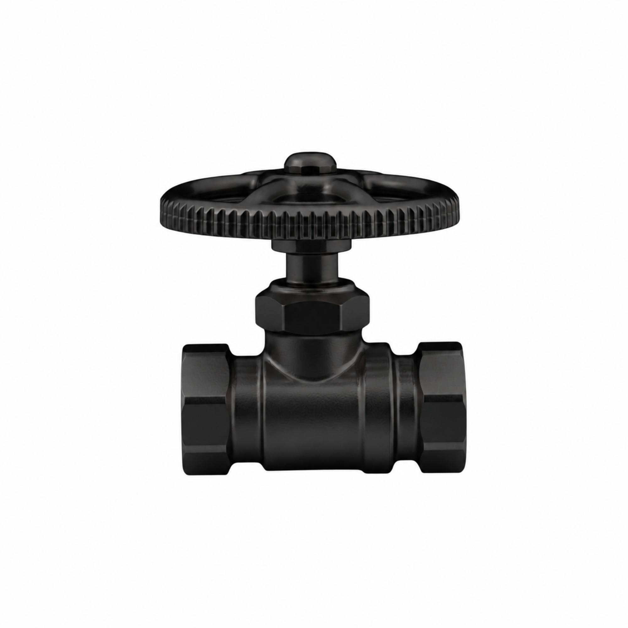 Straight Stop Shutoff Valve P0055 | Strom Living Satin Black - Plumbing Parts