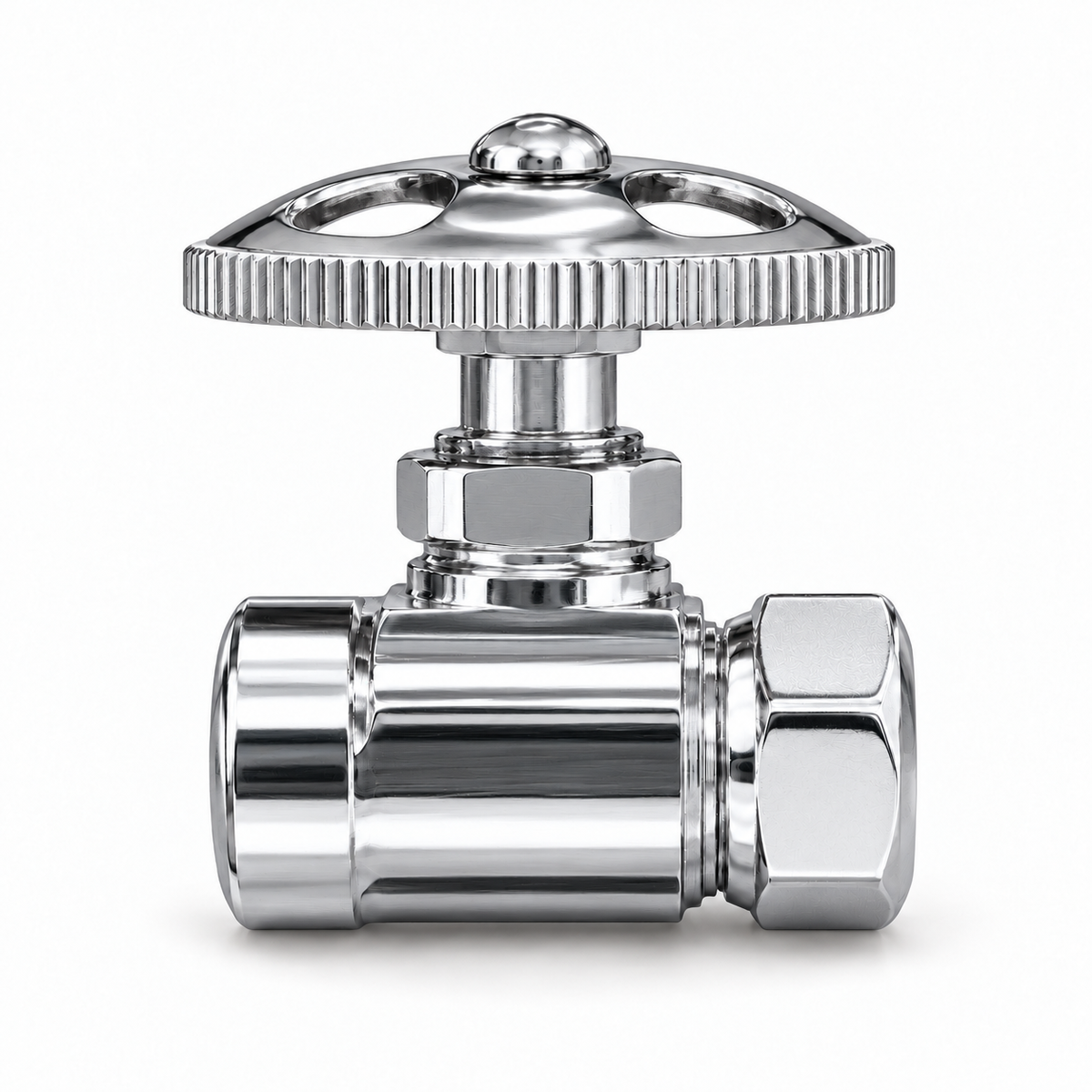 Straight Stop Shutoff Valve P0055 | Strom Living Chrome - Plumbing Parts