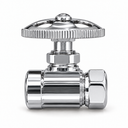 Straight Stop Shutoff Valve P0055 | Strom Living Chrome - Plumbing Parts